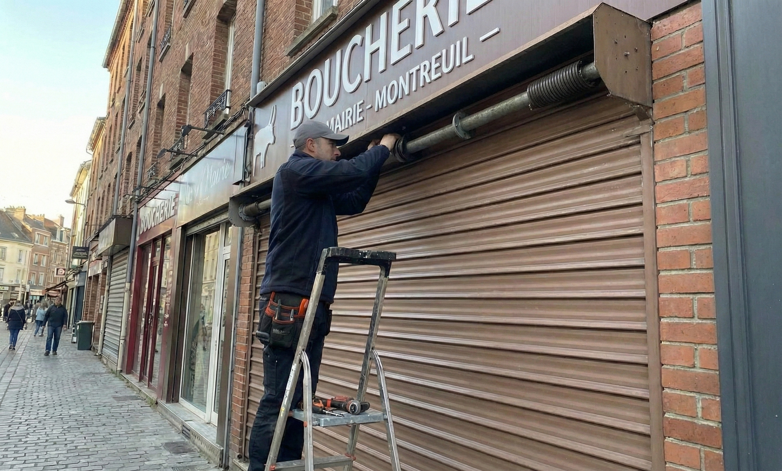 Motorisation rideau métallique Montreuil